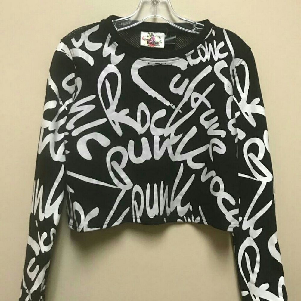 Black & White Crop Top